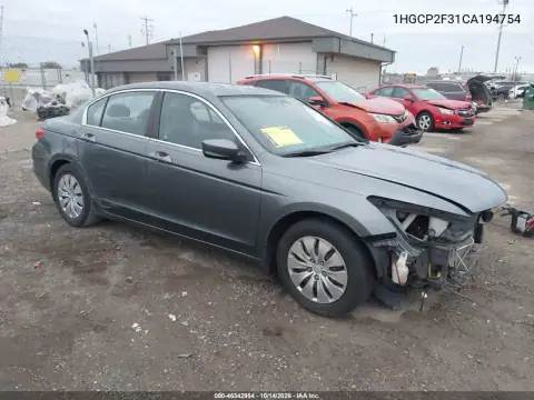 1HGCP2F31CA194754 — 2012 Honda Accord, Повреждения со всех сторон, фото до ремонта