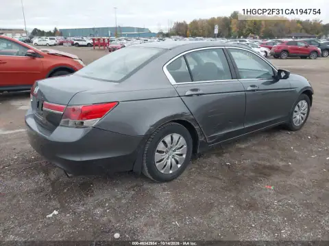 1HGCP2F31CA194754 — 2012 Honda Accord, фото 5 с аукциона IAAI, Повреждения со всех сторон