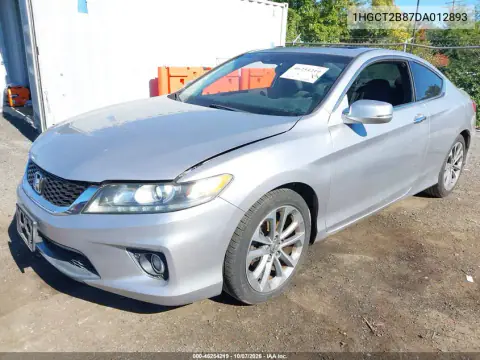 2013 Honda Accord Ex-L V-6 VIN 1HGCT2B87DA012893 фото 2