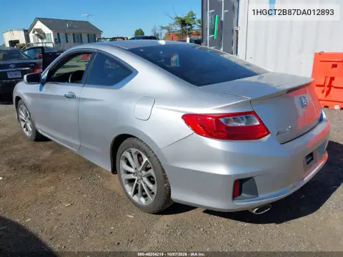 2013 Honda Accord Ex-L V-6 VIN 1HGCT2B87DA012893 фото 3