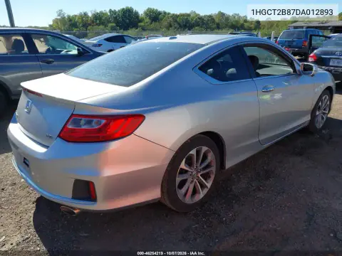 2013 Honda Accord Ex-L V-6 VIN 1HGCT2B87DA012893 фото 4