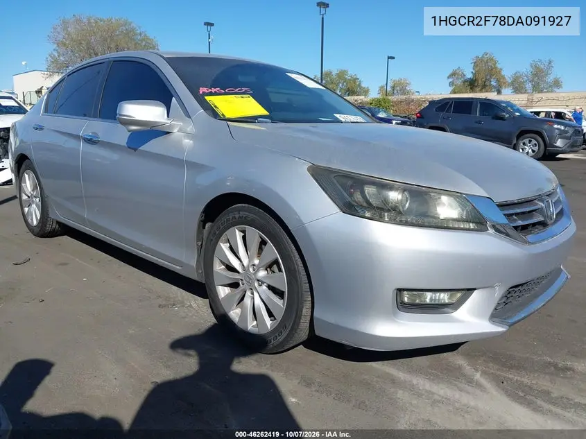 2013 Honda Accord Ex VIN 1HGCR2F78DA091927 фото 2