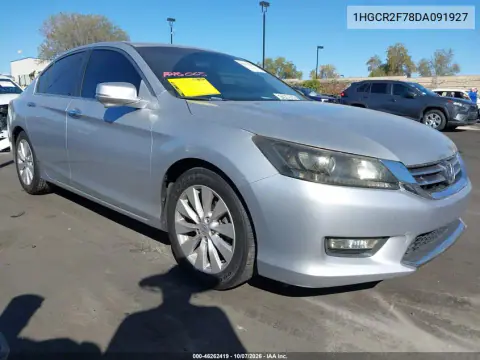 1HGCR2F78DA091927 — 2013 Honda Accord, Левая сторона, фото до ремонта