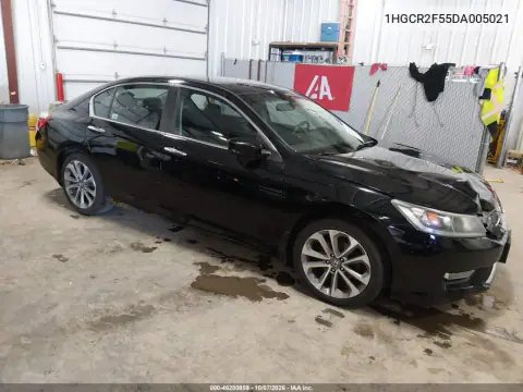 1HGCR2F55DA005021 — 2013 Honda Accord, Передняя часть, фото до ремонта