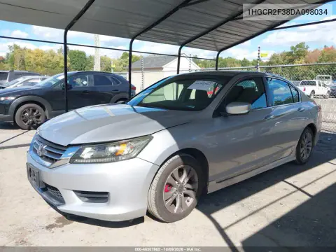 2013 Honda Accord Lx VIN 1HGCR2F38DA098034 фото 3