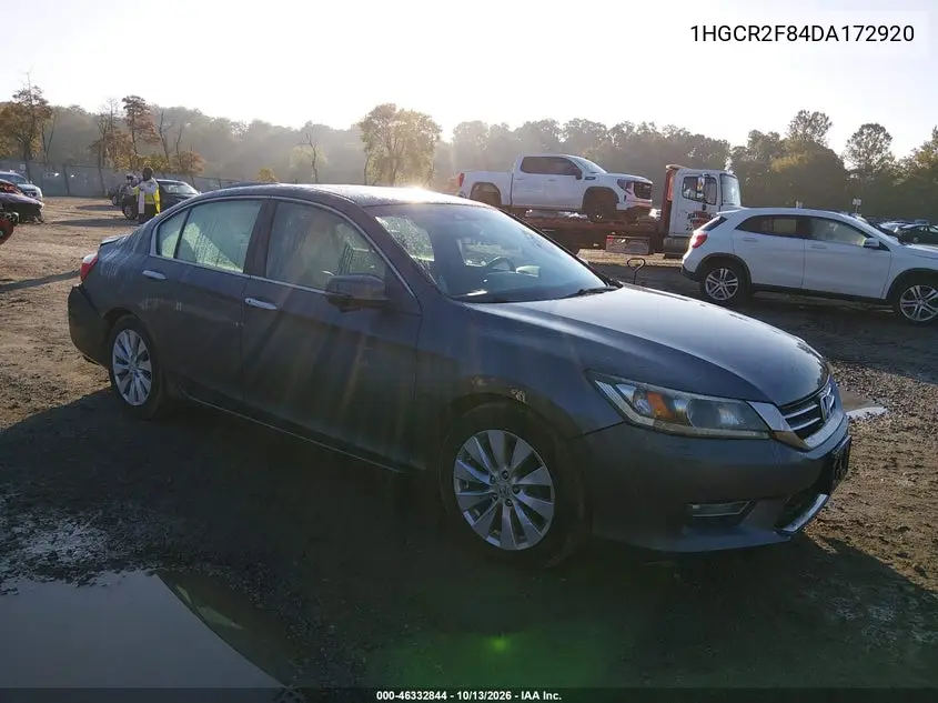 2013 Honda Accord Ex-L VIN 1HGCR2F84DA172920 фото 2