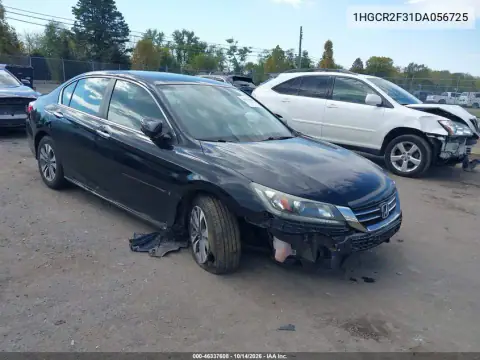 1HGCR2F31DA056725 — 2013 Honda Accord, Повреждения снизу, фото до ремонта