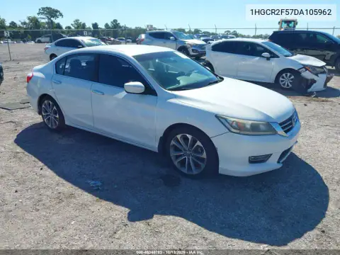 1HGCR2F57DA105962 — 2013 Honda Accord, Левый бок, фото до ремонта