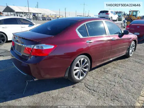 1HGCR2F50DA224646 — 2013 Honda Accord, фото 5 с аукциона IAAI, Передняя часть