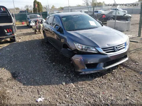 1HGCR2F33DA257347 — 2013 Honda Accord, Передняя часть справа, фото до ремонта