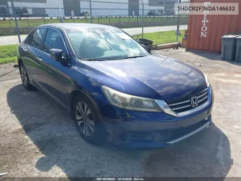 1HGCR2F36DA146632 — 2013 Honda Accord, Передняя часть, фото до ремонта