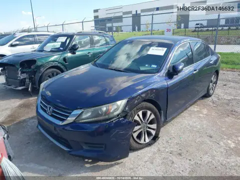 1HGCR2F36DA146632 — 2013 Honda Accord, фото 3 с аукциона IAAI, Передняя часть