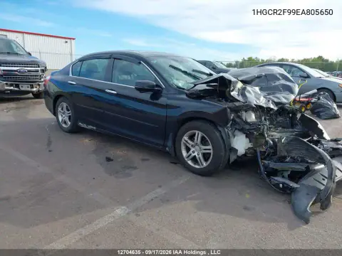 1HGCR2F99EA805650 — 2014 Honda Accord, Передняя часть, фото до ремонта