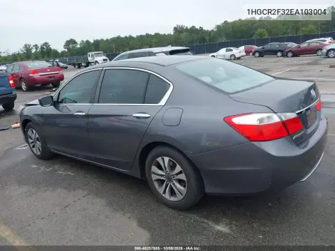 2014 Honda Accord Lx VIN 1HGCR2F32EA103004 фото 4