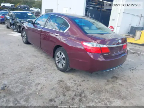 2014 Honda Accord Lx VIN 1HGCR2F3XEA122688 фото 4