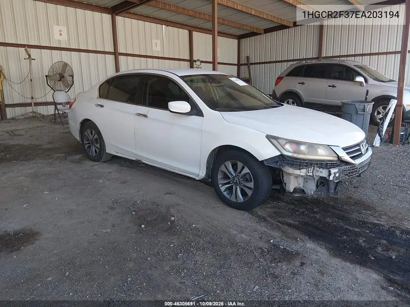2014 Honda Accord Lx VIN 1HGCR2F37EA203194 фото 1