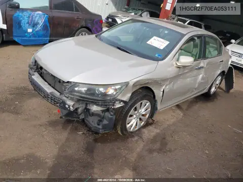 2014 Honda Accord Ex VIN 1HGCR2F70EA053111 фото 2