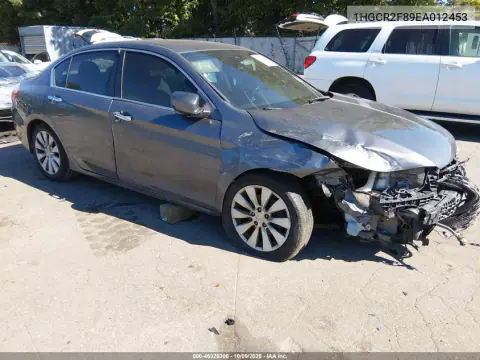 1HGCR2F89EA012453 — 2014 Honda Accord, Передняя часть, фото до ремонта