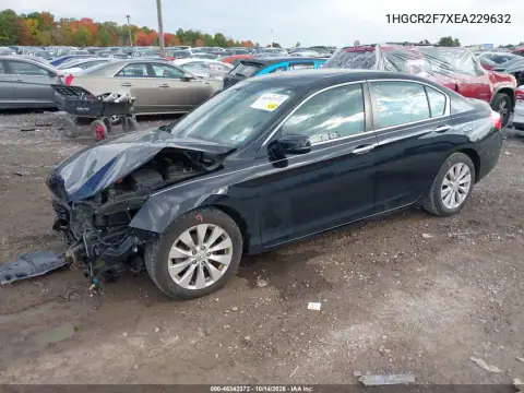 1HGCR2F7XEA229632 — 2014 Honda Accord, фото 3 с аукциона IAAI, Передняя часть