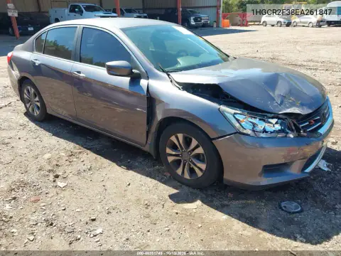 1HGCR2F38EA261847 — 2014 Honda Accord, Передняя часть, фото до ремонта