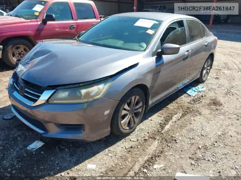 1HGCR2F38EA261847 — 2014 Honda Accord, фото 3 с аукциона IAAI, Передняя часть