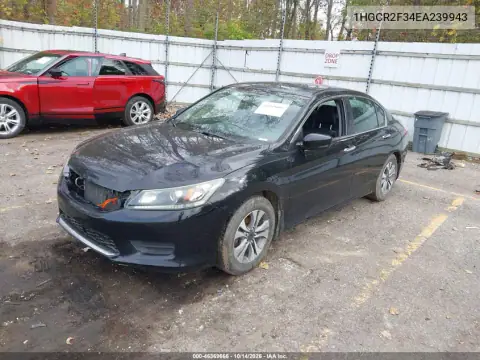 1HGCR2F34EA239943 — 2014 Honda Accord, фото 3 с аукциона IAAI, Естественный износ