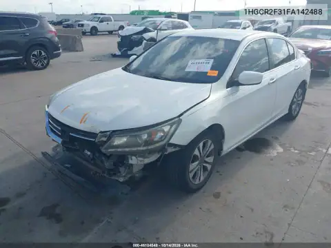 1HGCR2F31FA142488 — 2015 Honda Accord, фото 2 с аукциона IAAI, Передняя часть