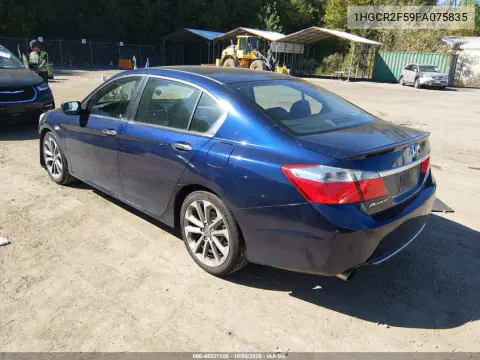 2015 Honda Accord Sport VIN 1HGCR2F59FA075835 фото 4