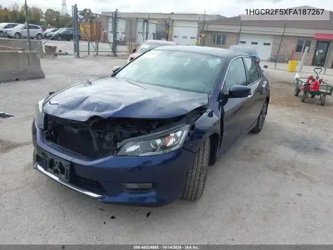 1HGCR2F5XFA187267 — 2015 Honda Accord, фото 3 с аукциона IAAI, Передняя часть