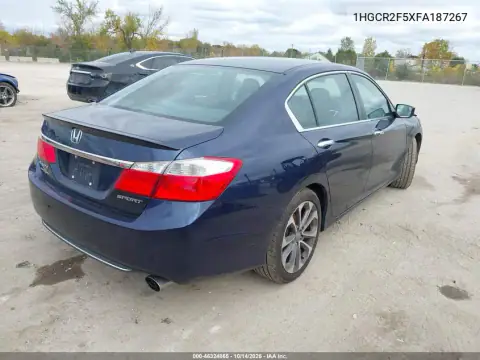 1HGCR2F5XFA187267 — 2015 Honda Accord, фото 5 с аукциона IAAI, Передняя часть