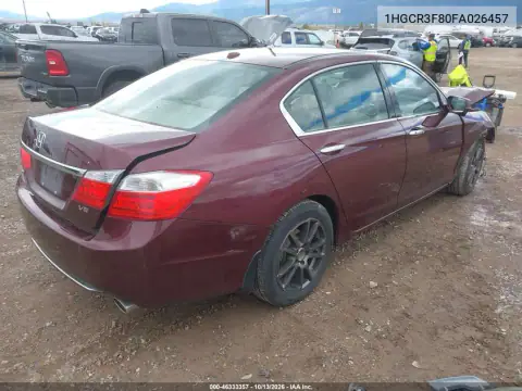 1HGCR3F80FA026457 — 2015 Honda Accord, фото 5 с аукциона IAAI, Передняя часть