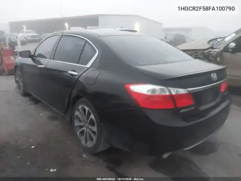2015 Honda Accord Sport VIN 1HGCR2F58FA100790 фото 3
