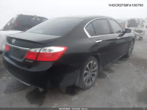 2015 Honda Accord Sport VIN 1HGCR2F58FA100790 фото 4