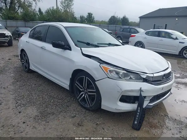 1HGCR2F52GA104951 — 2016 Honda Accord, Передняя часть (Front End), фото до ремонта