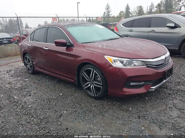 1HGCR2F5XGA199274 — 2016 Honda Accord, Правый бок (Right Side), фото до ремонта