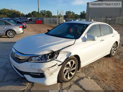 2016 Honda Accord Ex VIN 1HGCR2F77GA111217 фото 3