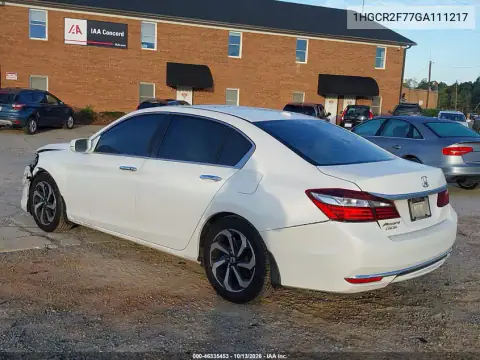 2016 Honda Accord Ex VIN 1HGCR2F77GA111217 фото 4