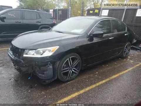 1HGCR2F57GA044598 — 2016 Honda Accord, фото 3 с аукциона IAAI, Правый бок