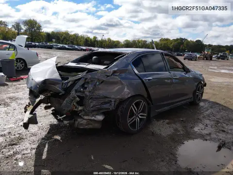 2016 Honda Accord Sport VIN 1HGCR2F51GA047335 фото 4