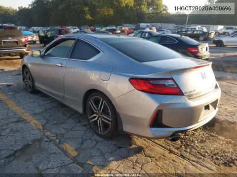 2016 Honda Accord Touring VIN 1HGCT2B02GA000696 фото 4