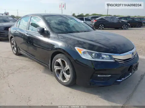 1HGCR2F11HA098204 — 2017 Honda Accord, Наводнение, фото до ремонта