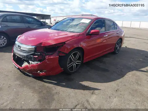 2017 Honda Accord Sport VIN 1HGCR2F68HA003195 фото 2