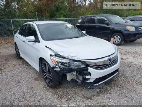 2017 Honda Accord Sport Se VIN 1HGCR2F14HA103430 фото 2