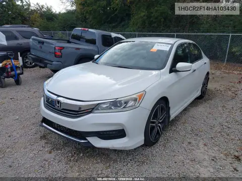 2017 Honda Accord Sport Se VIN 1HGCR2F14HA103430 фото 3
