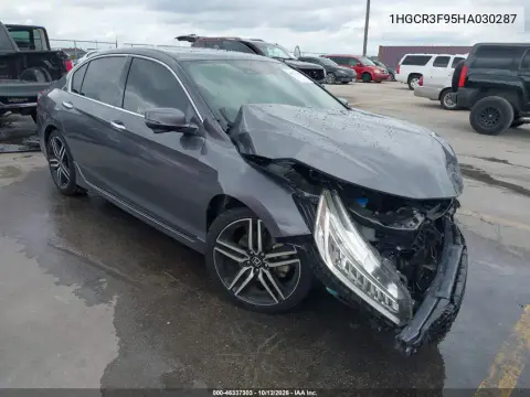 1HGCR3F95HA030287 — 2017 Honda Accord, Передняя часть, фото до ремонта