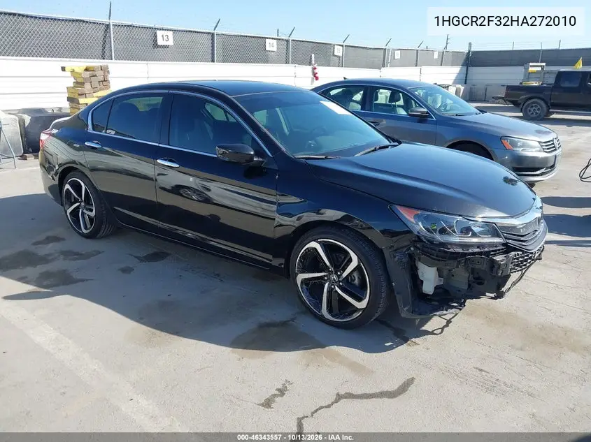 2017 Honda Accord Lx VIN 1HGCR2F32HA272010 фото 2