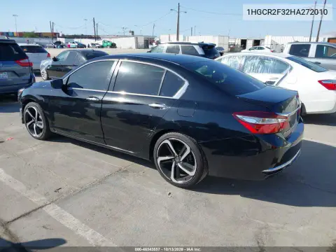 2017 Honda Accord Lx VIN 1HGCR2F32HA272010 фото 4