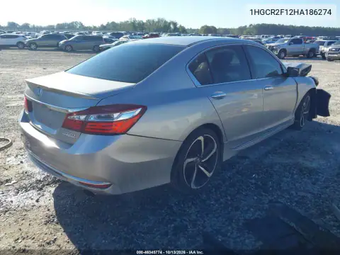 1HGCR2F12HA186274 — 2017 Honda Accord, фото 5 с аукциона IAAI, Передняя часть