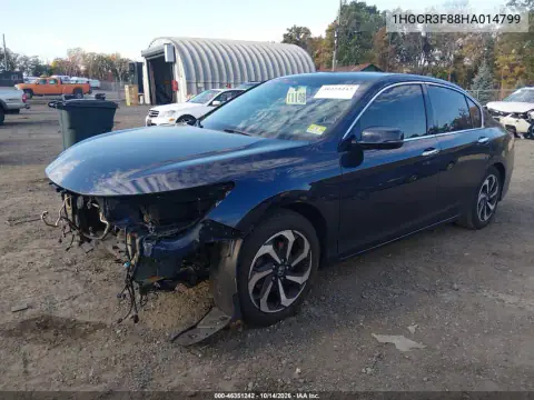 1HGCR3F88HA014799 — 2017 Honda Accord, фото 3 с аукциона IAAI, Передняя часть