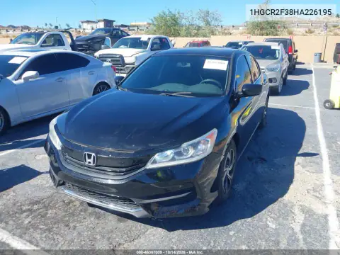 1HGCR2F38HA226195 — 2017 Honda Accord, фото 3 с аукциона IAAI, Правый бок